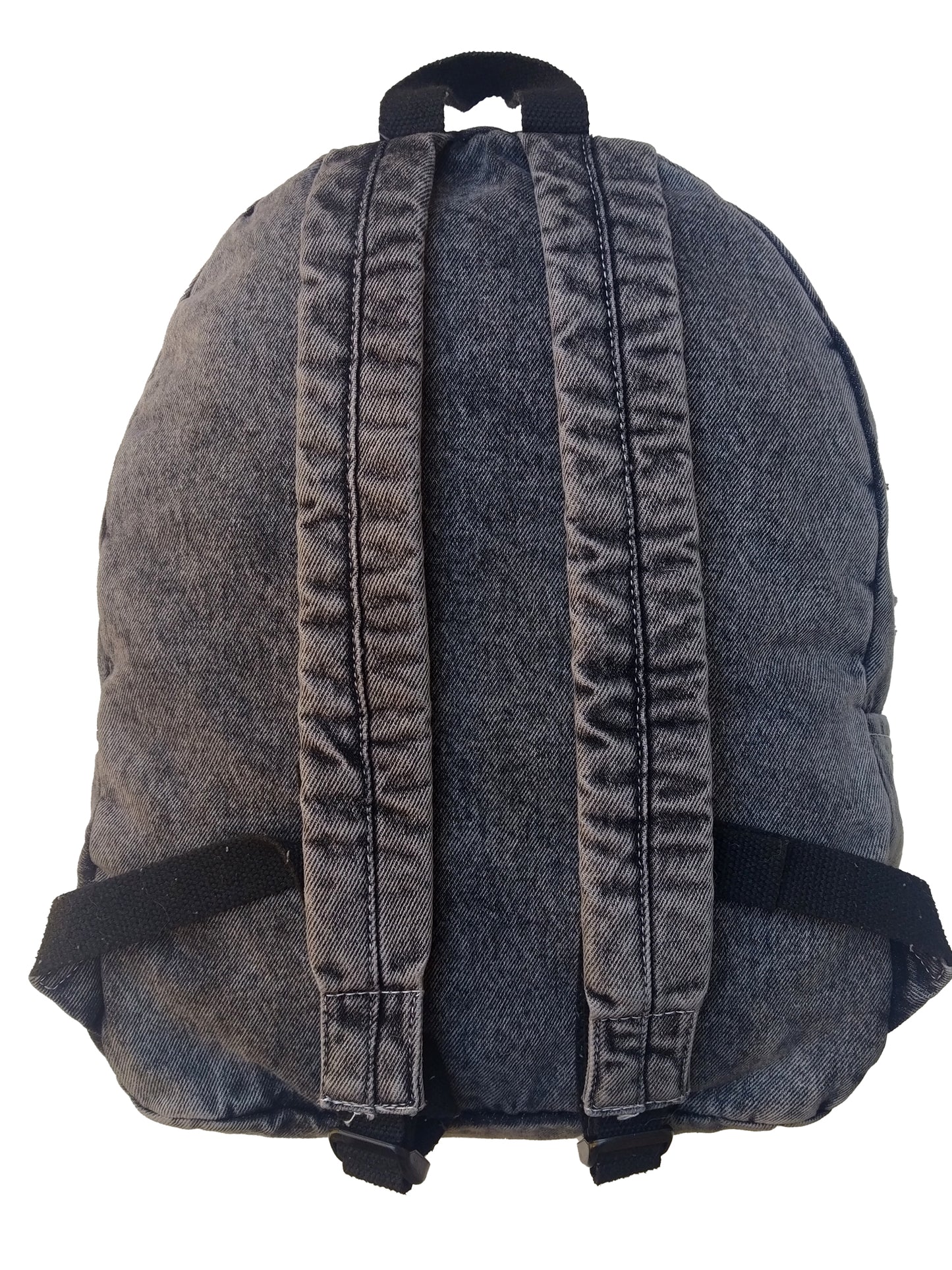 Zaino Jeans Scuro con Ricamo Controcorrente